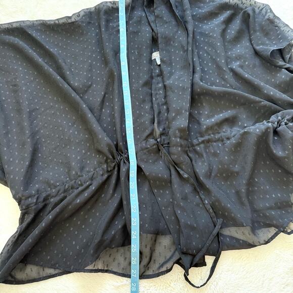 Gracia sheer black blouse oversized style S/M - Picture 5 of 5